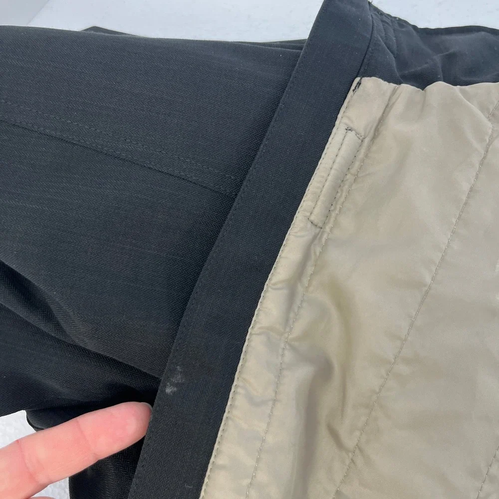 HI-TEC Mens XL Black Waterproof Full Zip Jacket Utility‎ Style Pockets